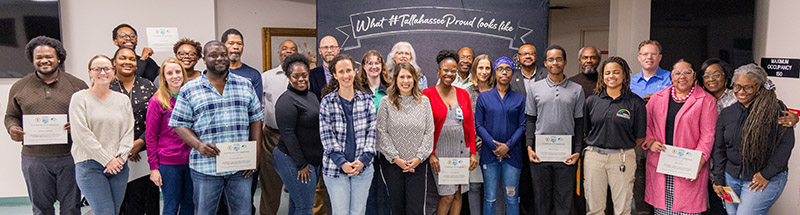 A group of training graduates